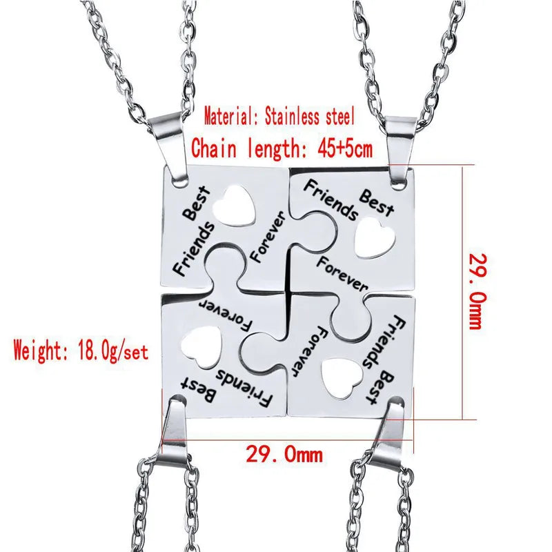 4 Best Friends Forever Necklaces