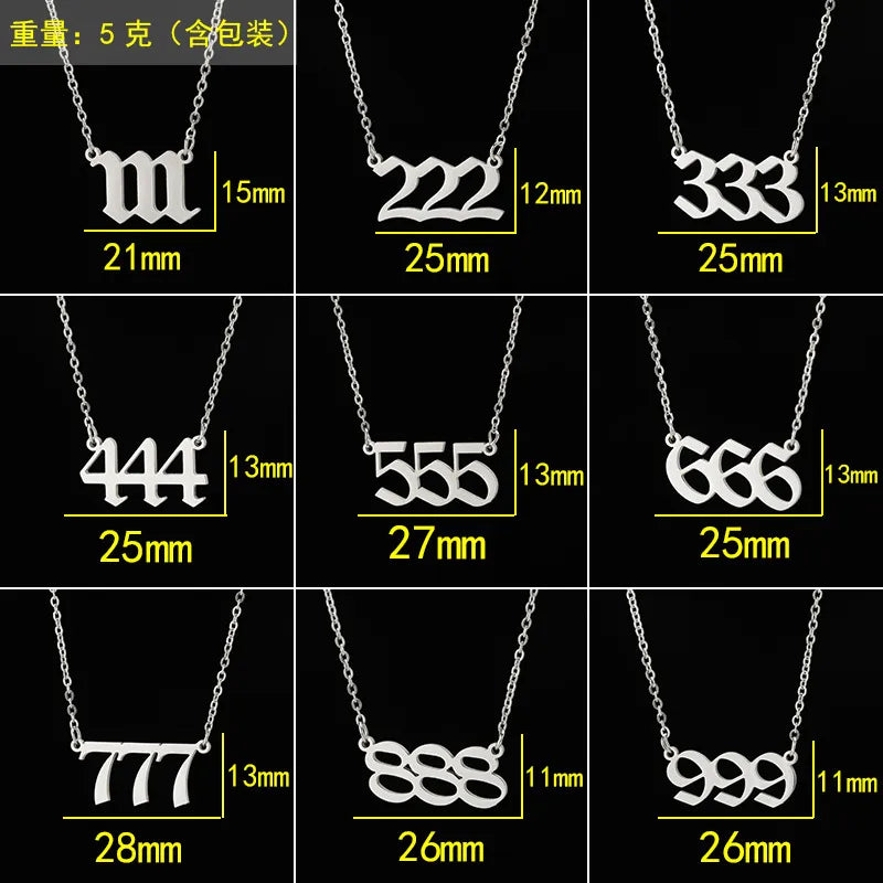 Angel Numbers Necklace
