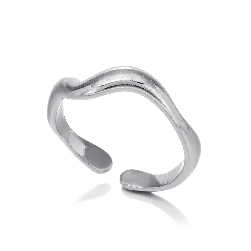 Open Wavy Ring
